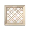 Brown Geometr concealed Wood wall decor mirrors for classic style hotels
