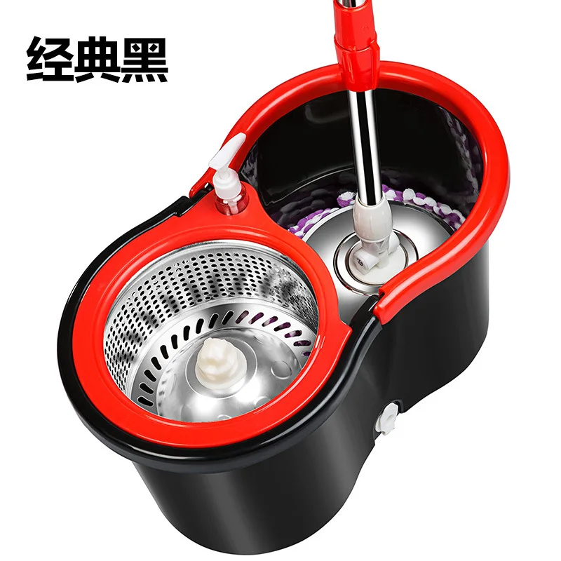 

2020 Good Quality mop degree Magic rotating Mop with stainless Bucket, Multiple colour