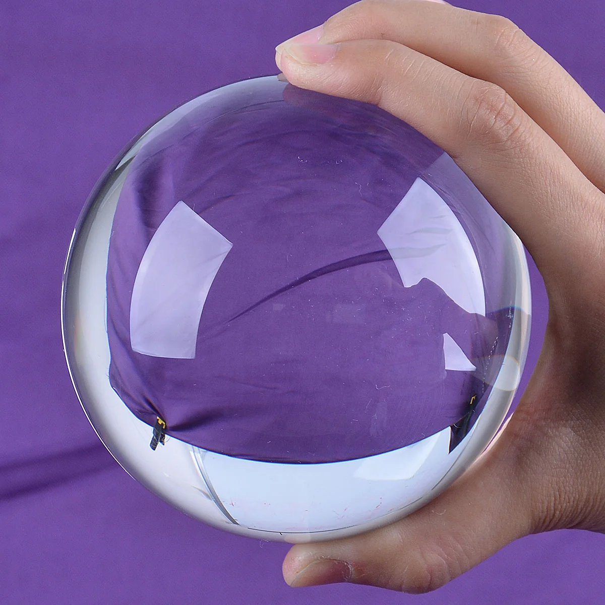 

Glass Crystal Ball 100mm Healing Sphere Photography Props Ball Gifts without base