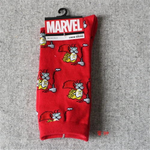 

zyz030 YUELI marvel happy cozy crew custom logo socks no minimum order