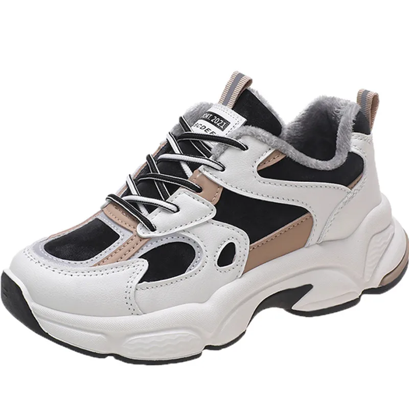 

Dropshipping Custom Logo Breathable Women Chunky Platform Sneakers 2021 Fashion Women's Trainers Comfortable Casual Shoes