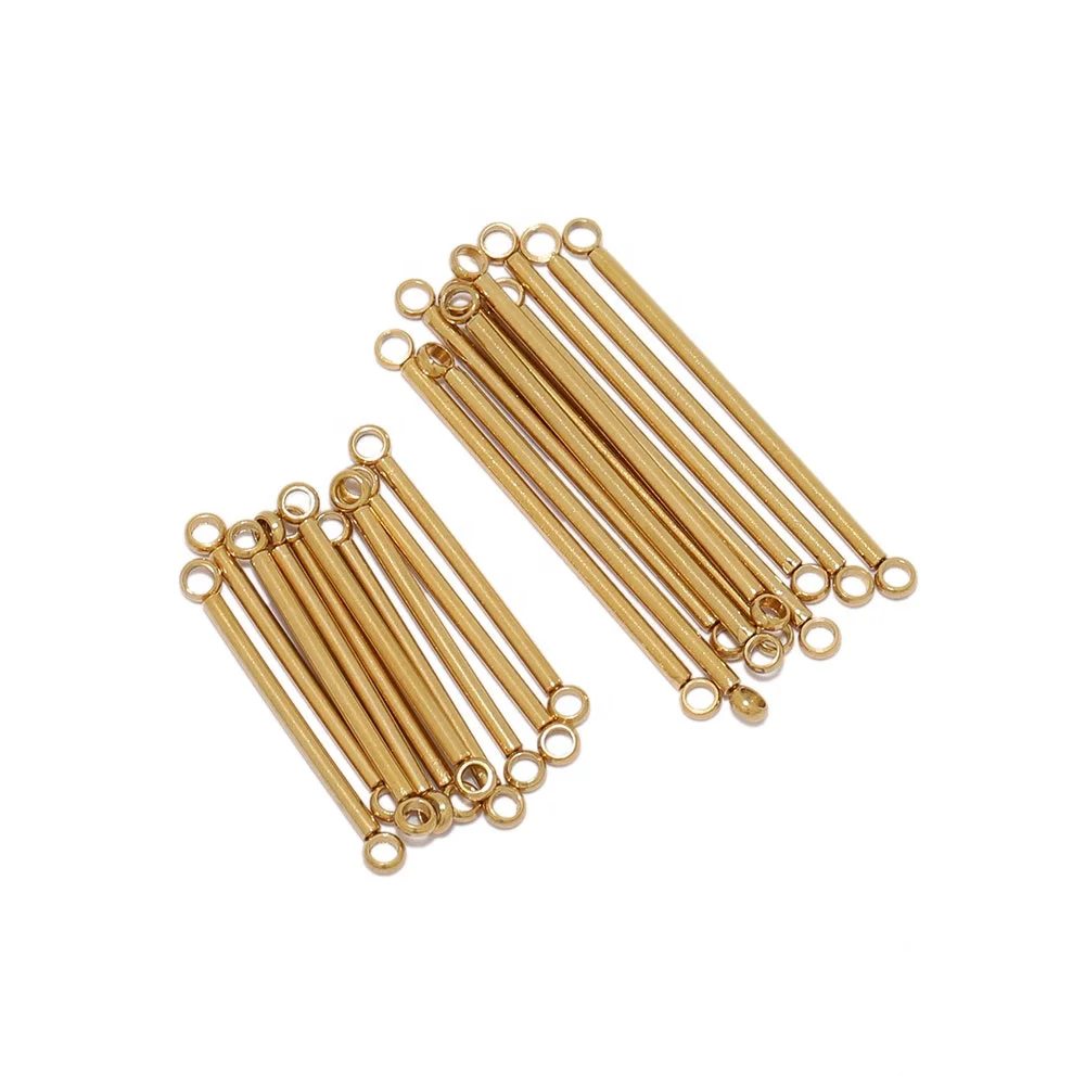 20mm 30mm Bar Stick Connectors Gold Color Plated DIY Drop Earrings Jewelry Making Necklaces Components Accessory