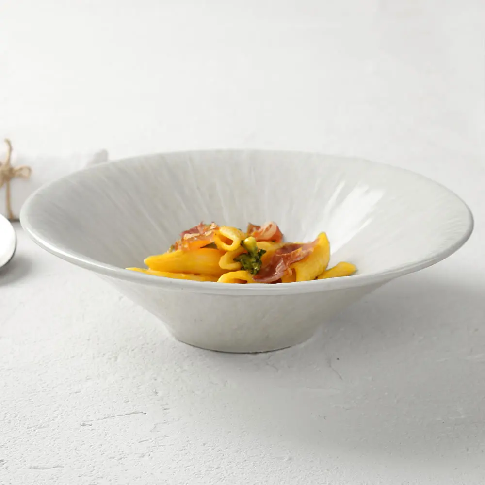 

Factory direct wholesale porcelain dessert fruit salad bowls setnordic modern ceramic serving pasta ramen bowl