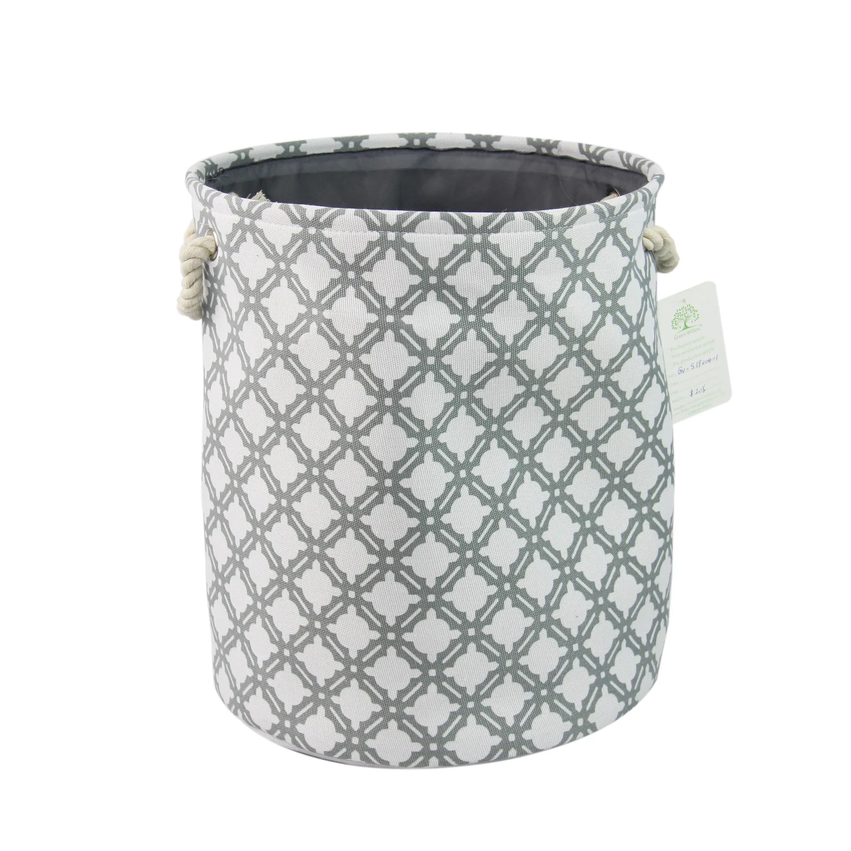 Comfortable Home Fabric Laundry Basket For Toys Stand Kids Corner Dirty Clothes Basket For