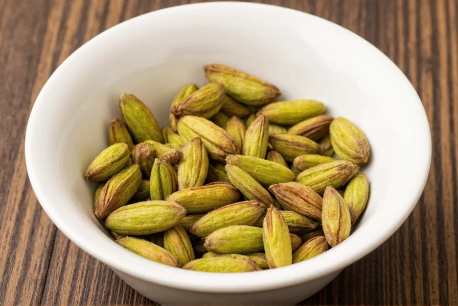 Scoop of cardamom ice cream