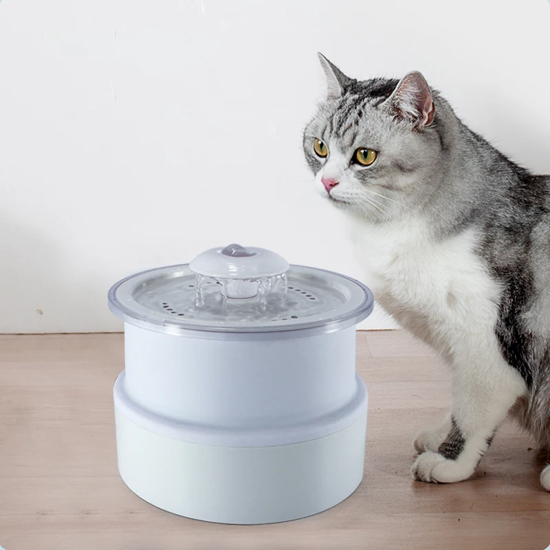 

1.8L Automatic Pet Cat Water Fountain with LED Electric USB Dog Cat Pet Mute Drinker Feeder Bowl Pet Drinking Fountain Dispenser