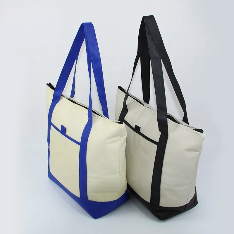 

Hot Sale Eco-friendly Shopping Cooler Frozn Lunch Tote Bag With Front Pocket, Any colors