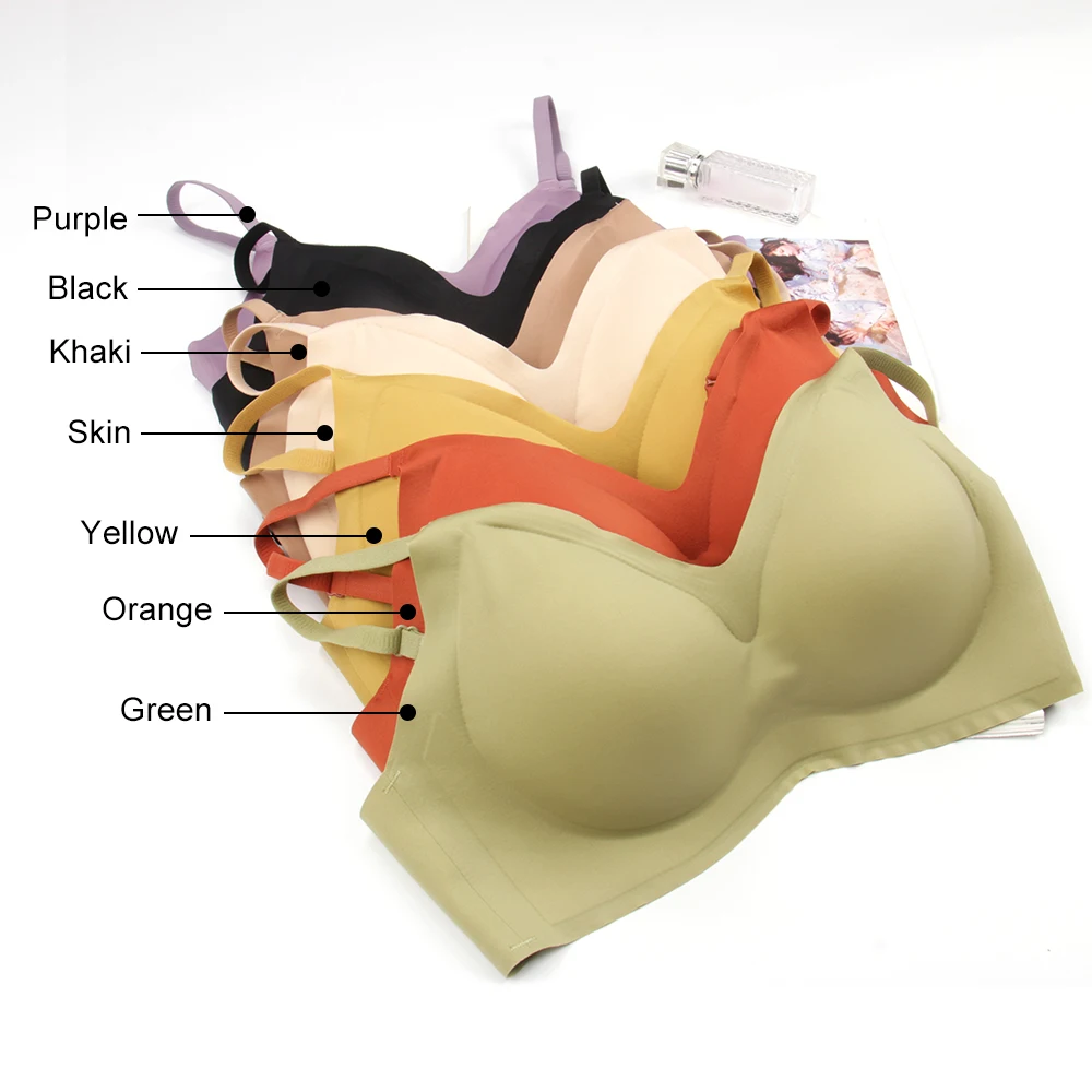 

In Stock Comfortable Bralette Push Up Wireless Bra T-shirt bra One Seamless Crop Top Seamless Bra For Women