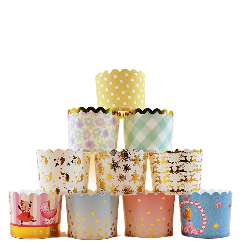 

6 X 5.5cm Paper Cupcake Liner Craft Paper Muffin Cup High Quality Baking Cupcakes Paper Cups For Party