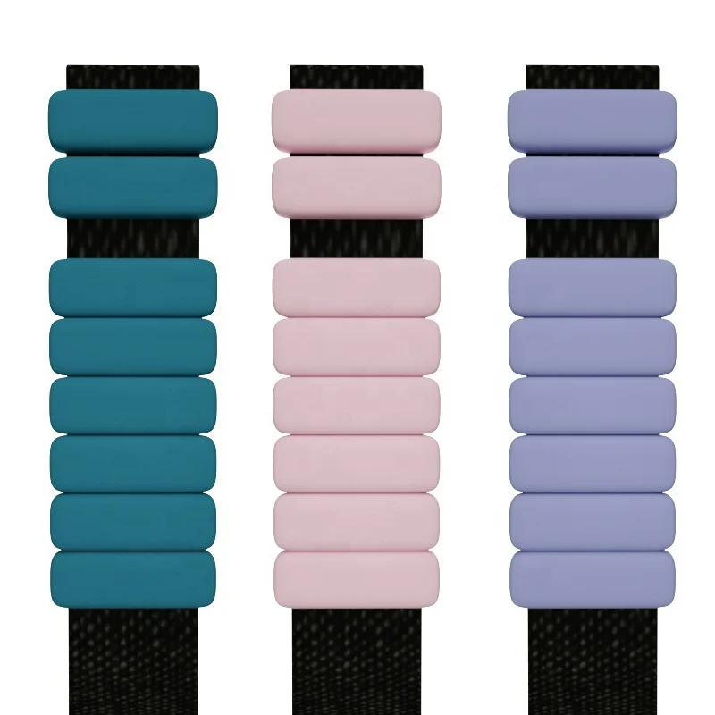 

Adjustable heavy silicone workout wrist and ankle sand weighted bracelet gym weight lifting wrist straps ankle weights gym, Blue green pink black white