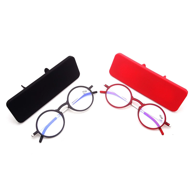 

New Mobile Phone Holder Foldable Reading Glasses With Case, 4 colors