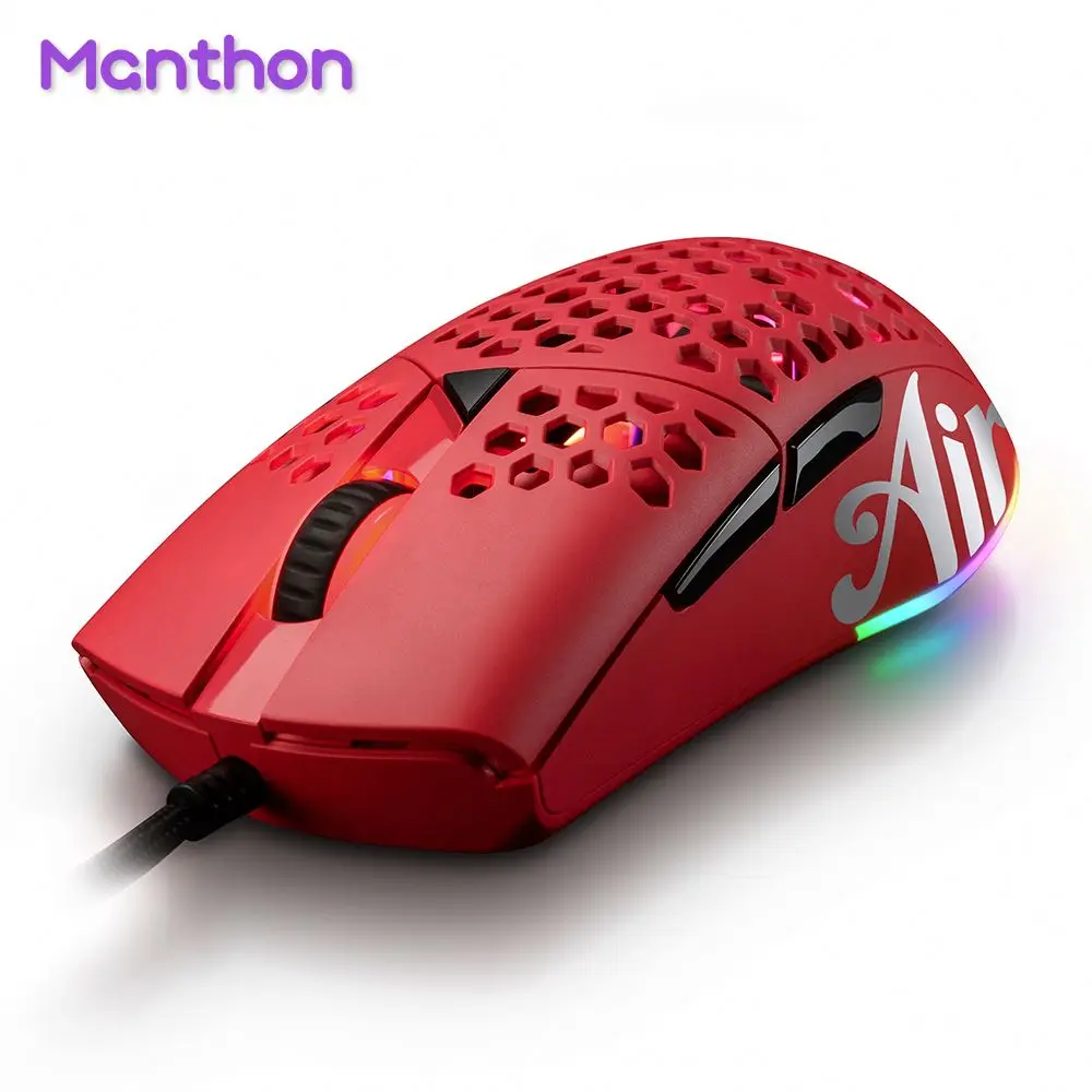 

Manufacturers Hot Selling Private Label Bloody Wired Lightweight Honeycomb Computer Mouse For Gaming Gamer