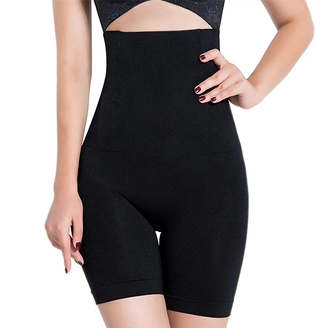 

Factory Price High Waist Shapewear Butt Lifter Shaper Thigh Slimmer Tummy Control For Women, Black beige