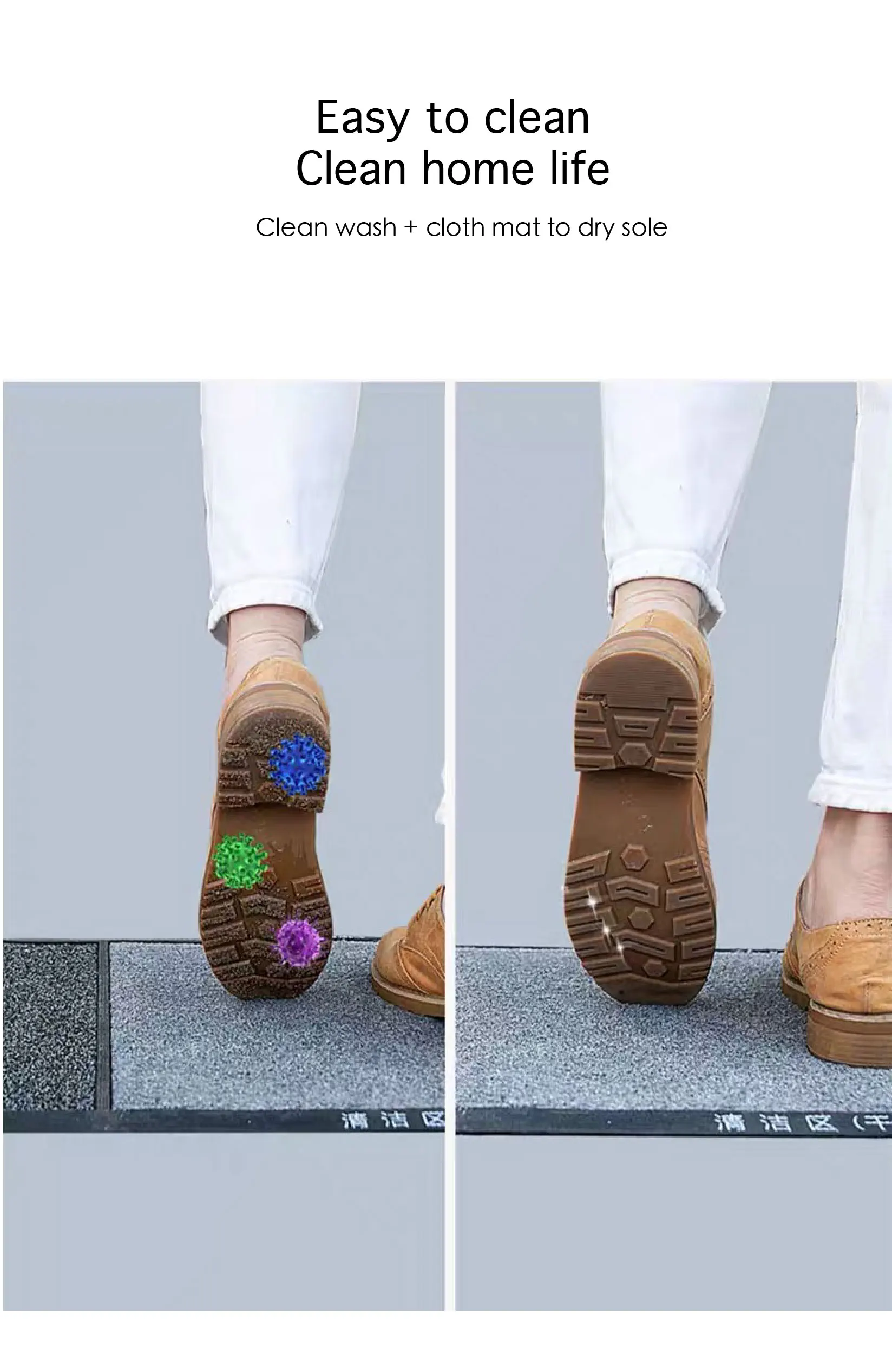 Wholesale Household Door Disinfection Mat For Shoes Easy To Rinse Wet