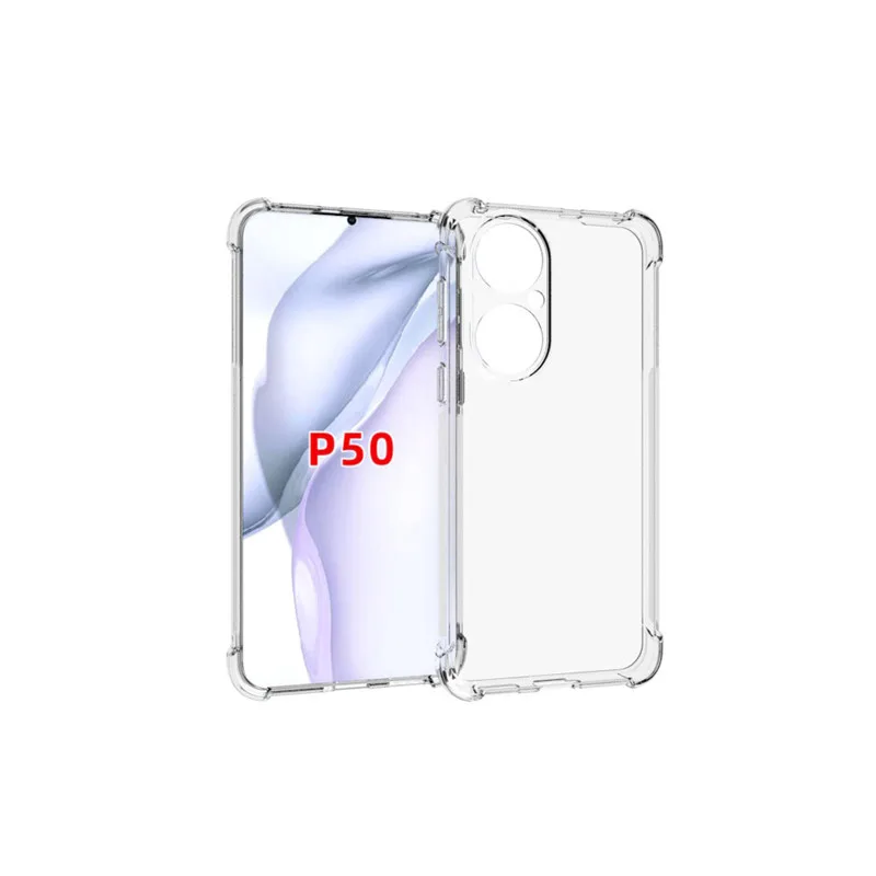 

Hot Selling TPU Transparent Case For Huawei P50 Pro Case Clear shockproof Phone Case For Huawei P50 Nova 8i 9 9 Pro 9 SE