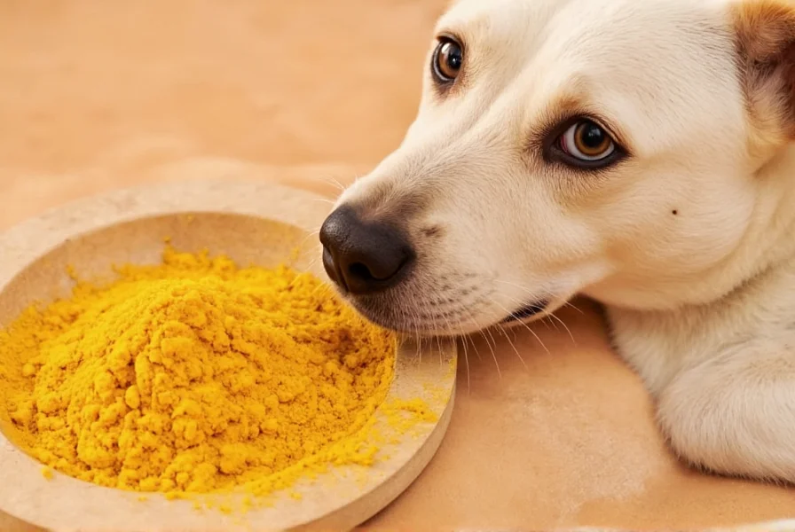 Golden paste preparation for dogs showing turmeric, coconut oil, and black pepper mixture