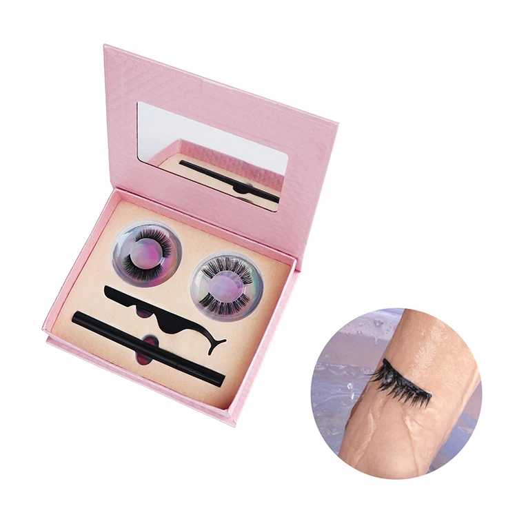 

2020 New Faux Cils Magnetique No Glue No Magnet Waterproof Self Adhesive Eyeliner Pen Magic Lashes Magic Eyeliner Eyelashes