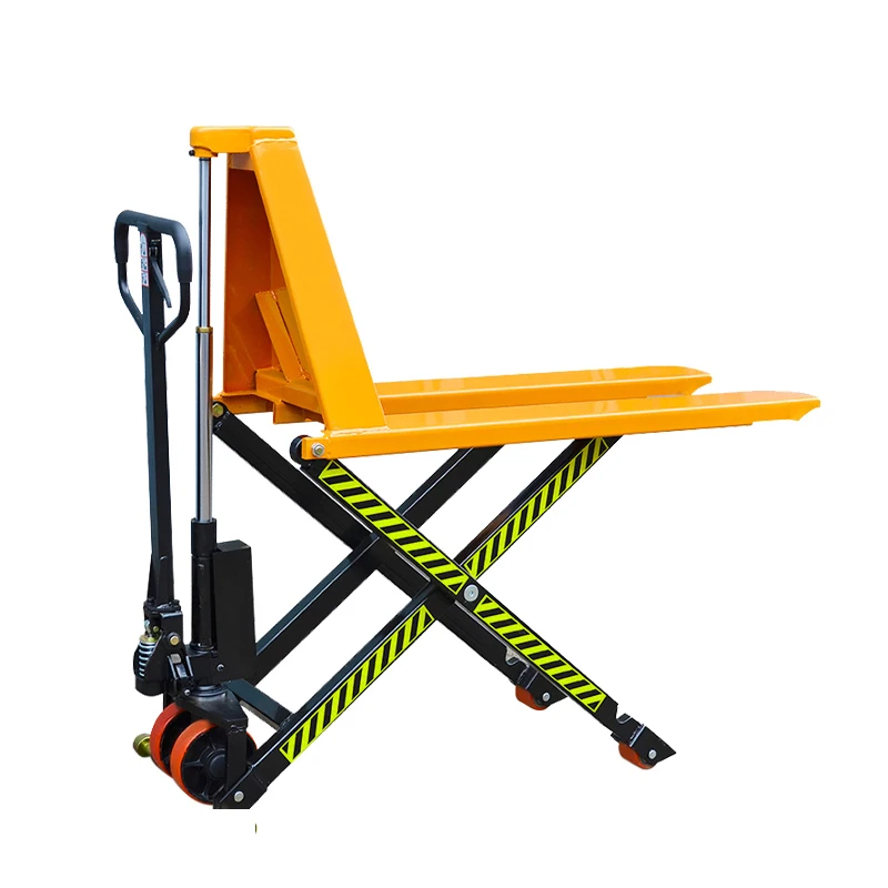 

high lift pallet jack 1000kg 1500kg pallet trolley rough terrain scissors lift pallet jack