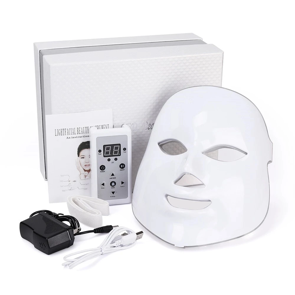 

PDT Photon Light Facial Skin Beauty Therapy 7 Colors LED Face Mask For Home Use
