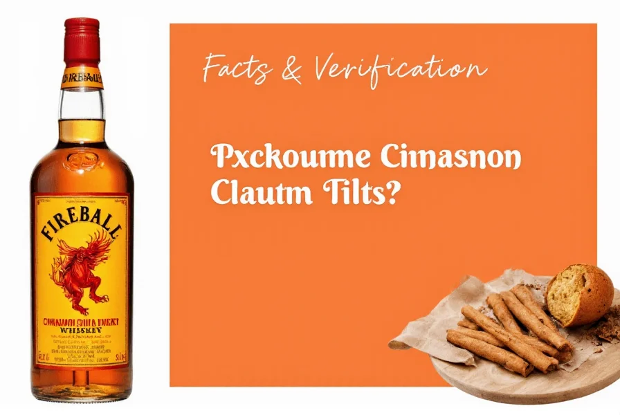 Close-up of Fireball Cinnamon Whiskey bottle with gluten-free certification symbols