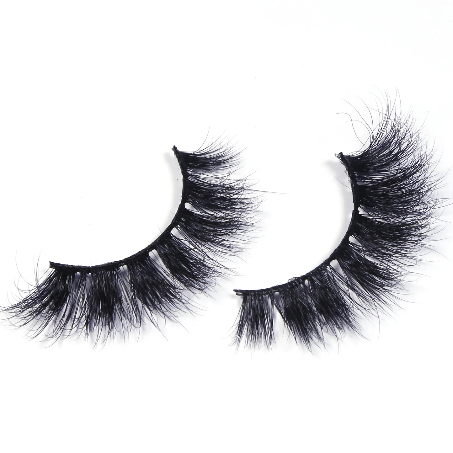 

Short Natural Mink Eyelashes Vendor Trays Fluffy Wispy 3d Mink Eyelashes, Black