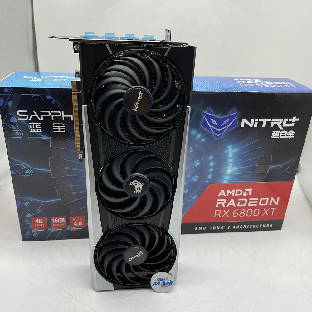 

Sapphire Radeon RX 6800 XT 256bit Computer Gaming Graphics Card Platinum Edition OC High-End PCI Video Card, Block