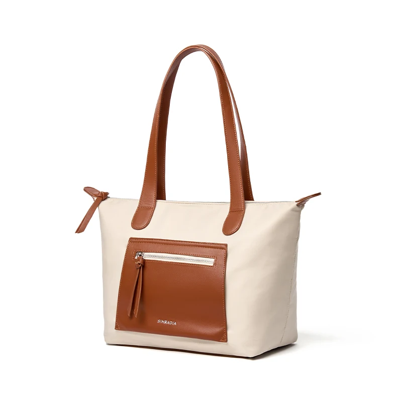 SIMRADIA National Women's Waterproof Oxford+PVC Anti-Theft Summer Tote Bag Custom Shoulder Handbag Fashion Travel Outdoor