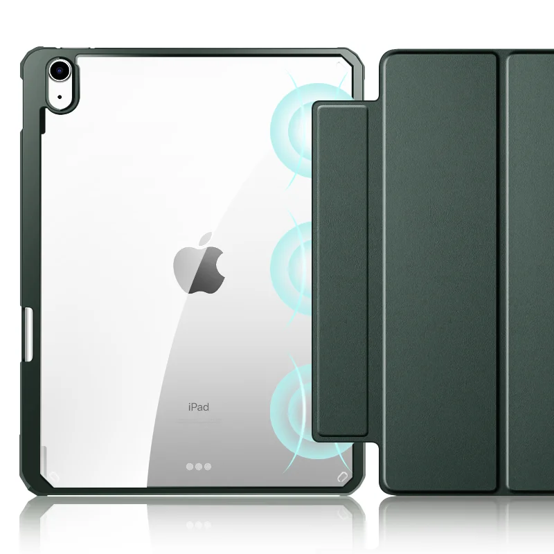 

Smart Magnetic Tablet Leather Folio sublimation composition book case for 12.9 2020