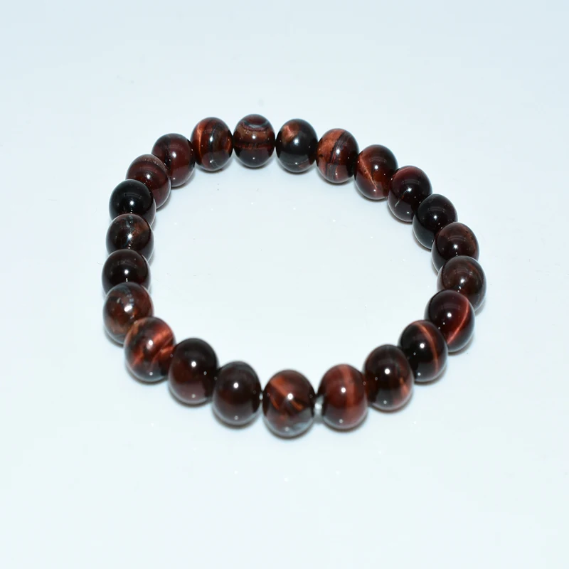 

NAPOLN Natural Stone Beads High Grade Best Selling 4/6/8/10/12/14/16mm Red Tiger Eye Bracelet