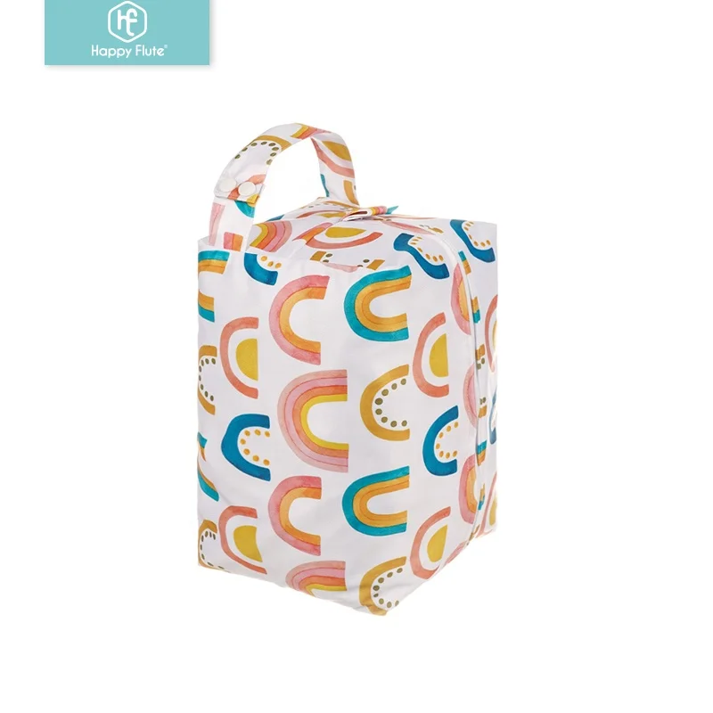 

Happyflute New Arrival Reusable Mummy Bags Baby For Cloth Diapers Wet Bags Diaper Pods Bags, Colorful