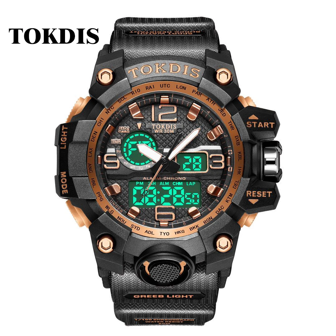 

TOKDIS men's waterproof digital sport watch Digital Watch For Boys Relojes Digitales, 13 colors