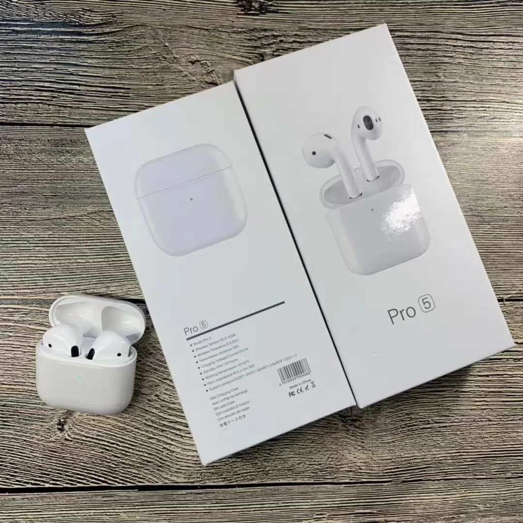 

Tws Pro 5 Earphone Wireless Charging Waterproof Headphone Siri Touch Control Pro5 Earbuds pro 5 headphones