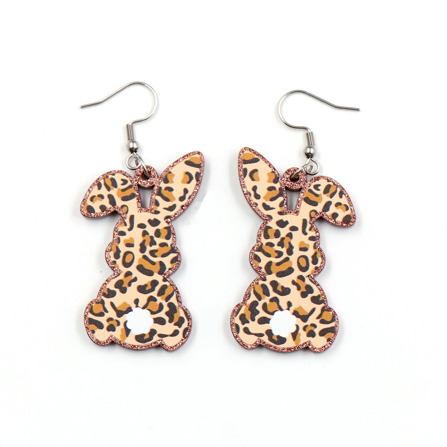 

ERS338ER1347 Best Selling Easter Statement Women Laser Cut Acrylic Jewelry Bunny Drop Earrings