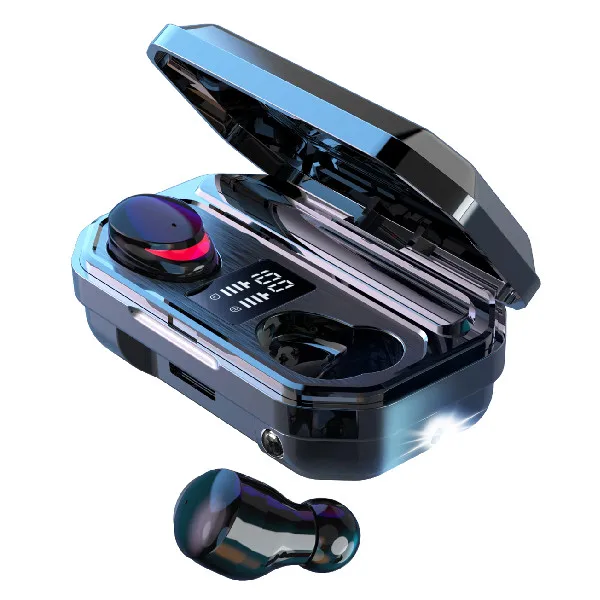 

New Original Touch Power Bank Waterproof Wireless Earphone Headphone, Black