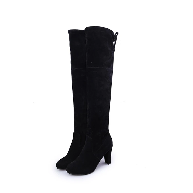 

2020 New Product China Supply Long Boot Shoes High Heel Boots Shoe For Women, Black, gray