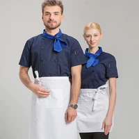 

100% Cotton Chef Uniform Kitchen white color cheap all types of best hotel uniforms cook chef clothes clothing coat
