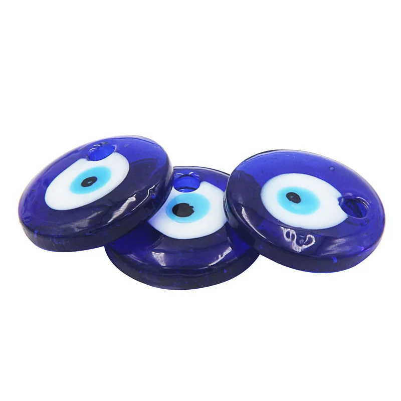

Evil Blue Eye Charm Glass Turkish Lucky Eye Pendants Evil Protection Amulet DIY Glass Eye Hanging Accessories