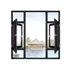 High Quality Interior Office Two Side Fix Middle Awning Aluminum With Modern Design Wind Pressure Resistance Casement Window