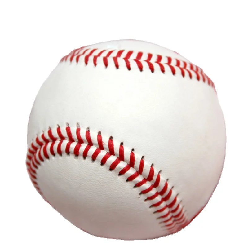 

Professional cow leather official 90% wool baseball ball, White