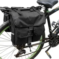 

Double Pannier Bike Rear Seat Rack Bicycle Travel Saddle Cargo Bag for Outdoor Cycling