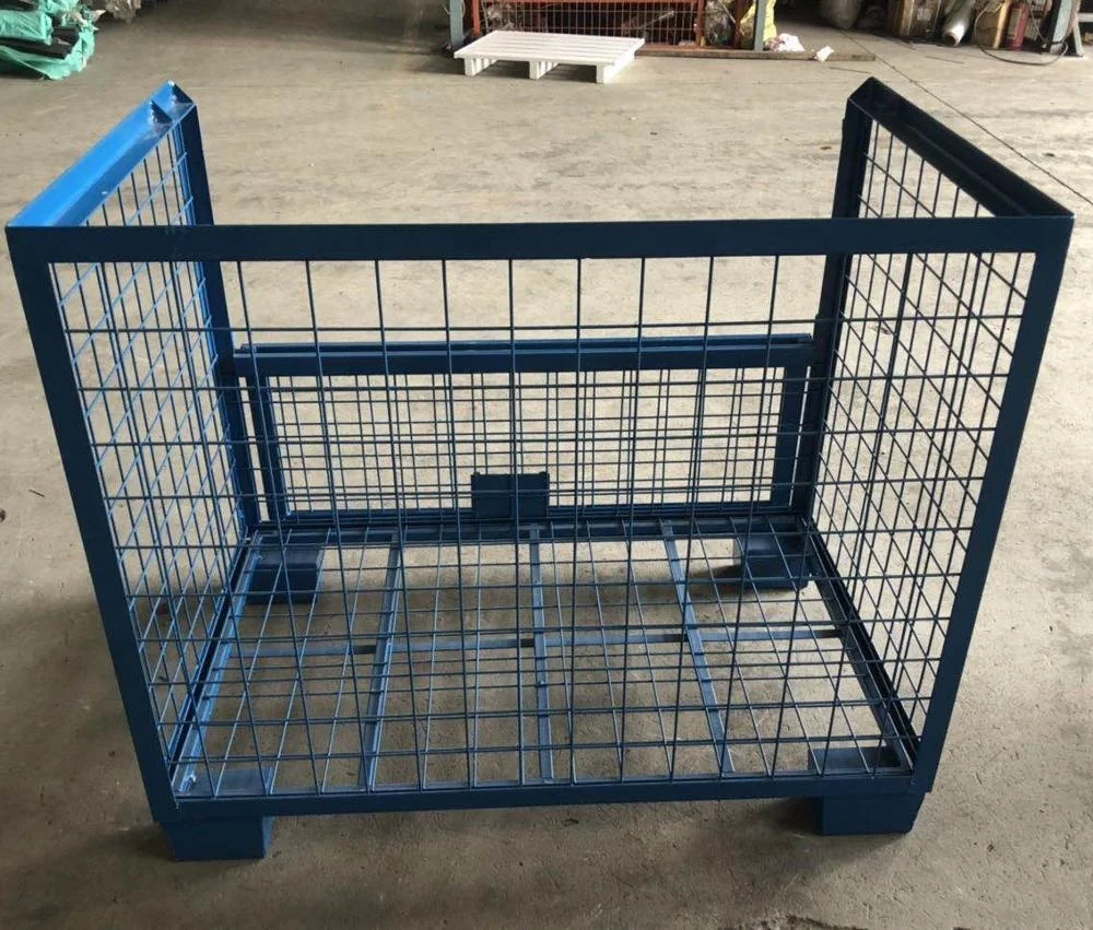 
Hot sale powder coated welded steel storage wire mesh box cage 