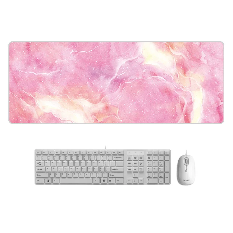 

80x30cm Large Marble Desk Pad Mouse Pad Chill Gamer Waterproof Leather kawaii Desk Mat Computer Keyboard Table Decoration Cover