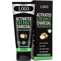 

OEM brands eco friendly natural teeth whitening coconut oil organic baking soda charcoal toothpaste