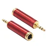 Golden plated Copper 3.5mm 1/8" male trs to 6.35mm 1/4" female 3.5mm male to 6.35mm female stereo plug audio adapter