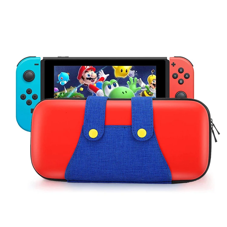 

For Nintendo Switch cartoon Soft EVA Carrying Case Cover Shell Portable Travel Bag, Red