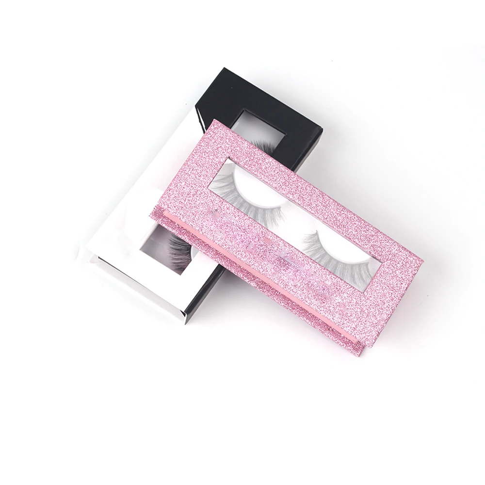 

Wholesale False Eyelashes OEM Natural fiber 100% 3D silk eyelashes Custom Eyelash Packaging, Black