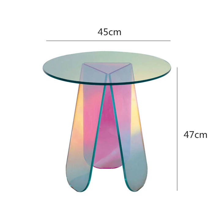 
Clear acrylic PMMA plastic dining table back rest arm chair chair seat sedia home house multi furniture 