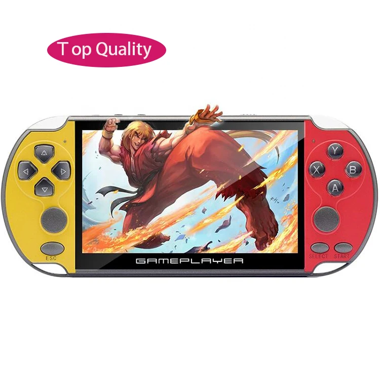 

Highest Quality Multi-Functional Portable GP PS 620 Game Handheld Game Console 64/128 Bit Games Video Consoles, Yellow red