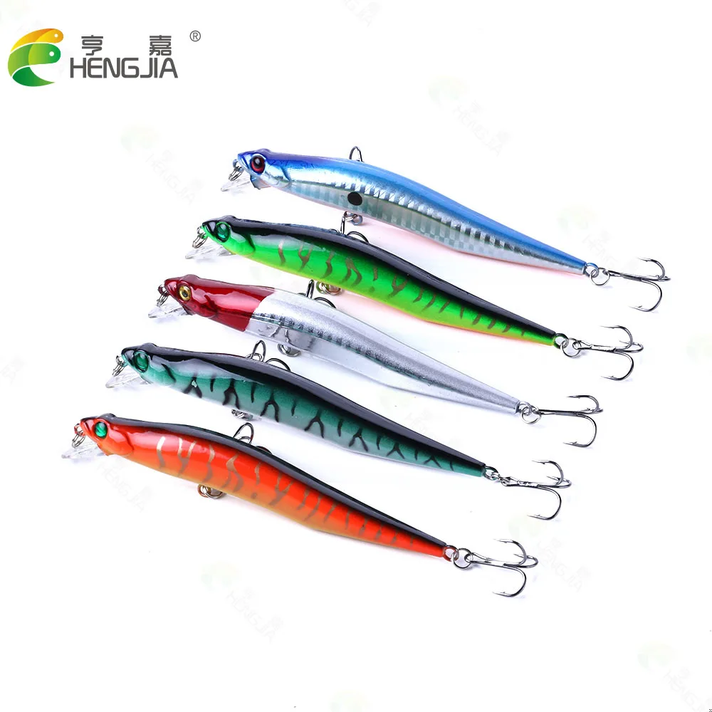 

Hengjia 5 colors vibrating hard plastic Fishing Lure 12cm 10g Minnow Bass bait