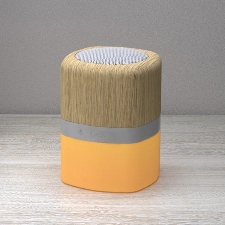 Newest Portable BT Speaker Stereo Sound LED Wireless Mini Bamboo Speaker - ANKUX.COM